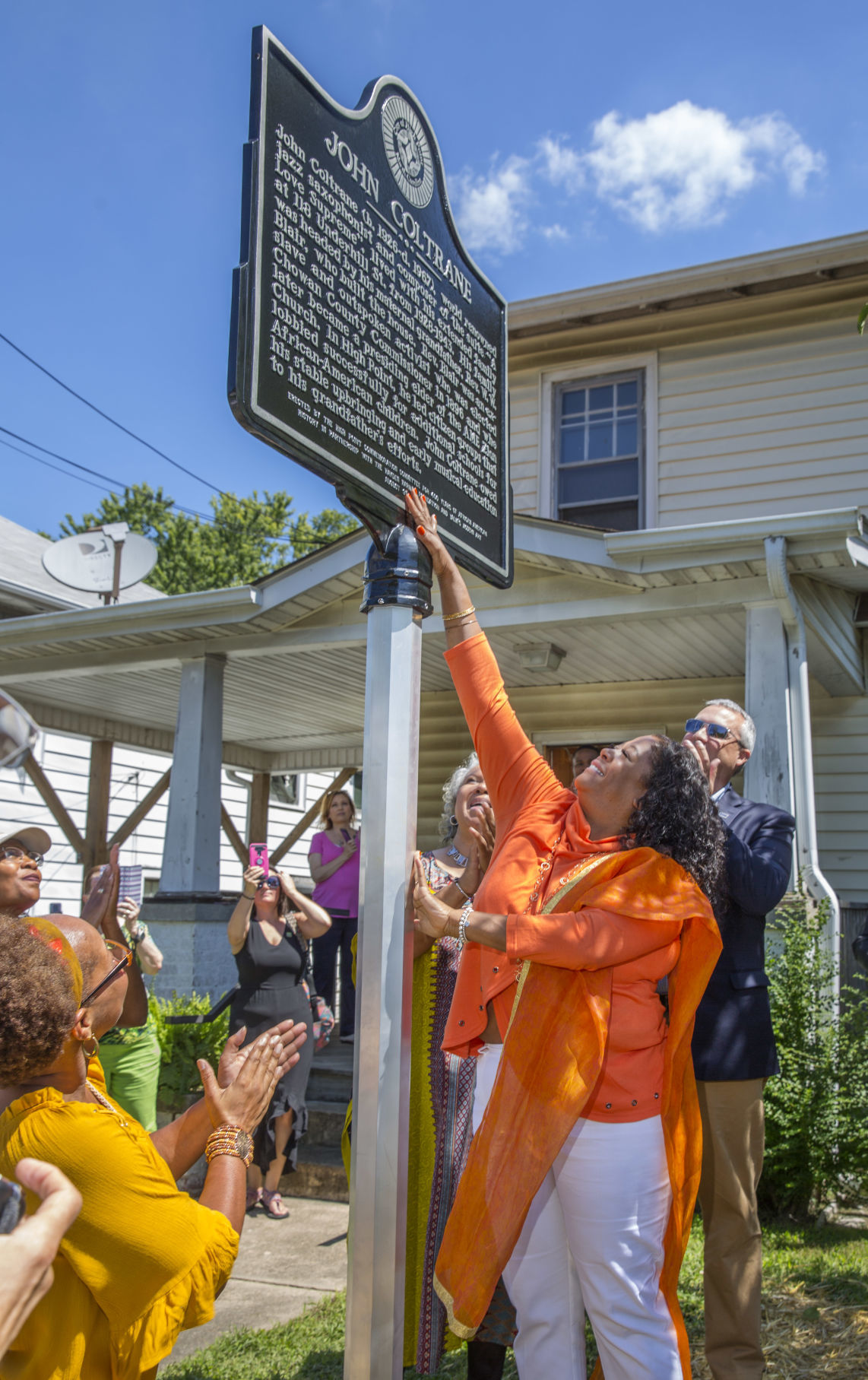 John Coltrane marker dedication in High Point